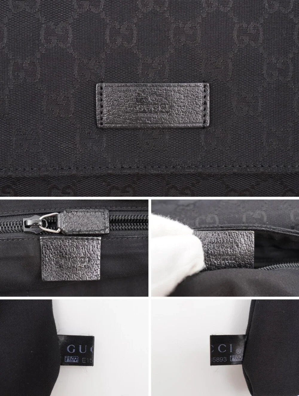 CL41 💕 Gucci GG Monogram Canvas Flap Messenger Bag